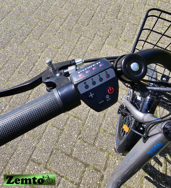Elektro Dreirad Zemto Nuke Mini, 20 Zoll, Nabenmotor, 50 NM / 321 WH, Faltbar, grau