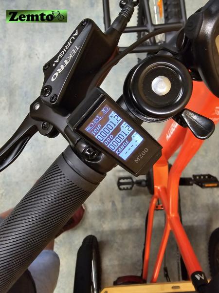 Elektro Dreirad Zocket 24, Mittelmotor, 80 NM / 540 WH, Gefedert, Leistungsstark, Orange