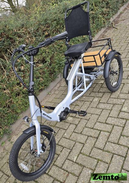 Elektro Dreirad Zemto-Lux-Mover T4 , 720 WH, 90 NM - Mittelmotor, weiß