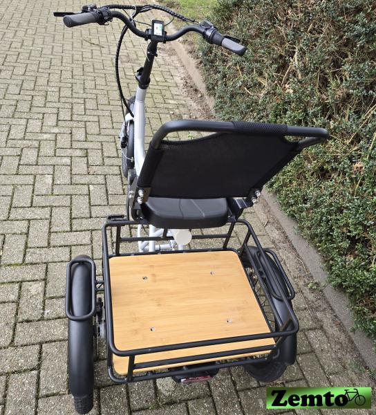 Elektro Dreirad Zemto-Lux-Mover T4 , 720 WH, 90 NM - Mittelmotor, weiß