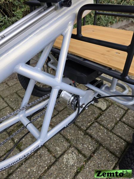 Elektro Dreirad Zemto-Lux-Mover T4 , 720 WH, 90 NM - Mittelmotor, weiß