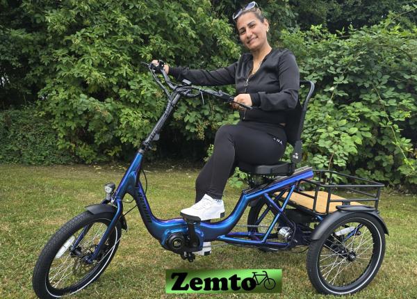 Angebot: Elektro Dreirad Zemto-Lux-Mover T4 , 720 WH, 90 NM - Mittelmotor, blau