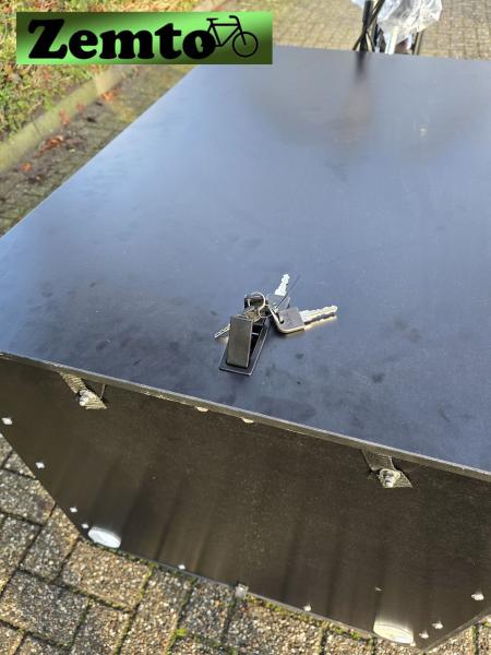 Elektro Bakfiets Cargo Trike Classic Narrow Steps, Box mit Deckel, individuell konfigurierbar