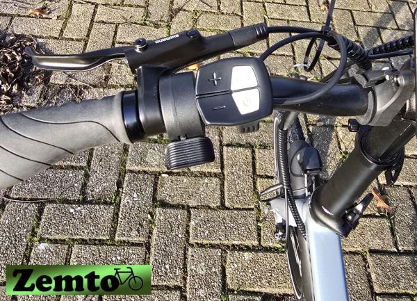 Elektro Faltrad mit Riemenantrieb, Automatik Getriebe, 5 Stufen Motor, Antracied-grau