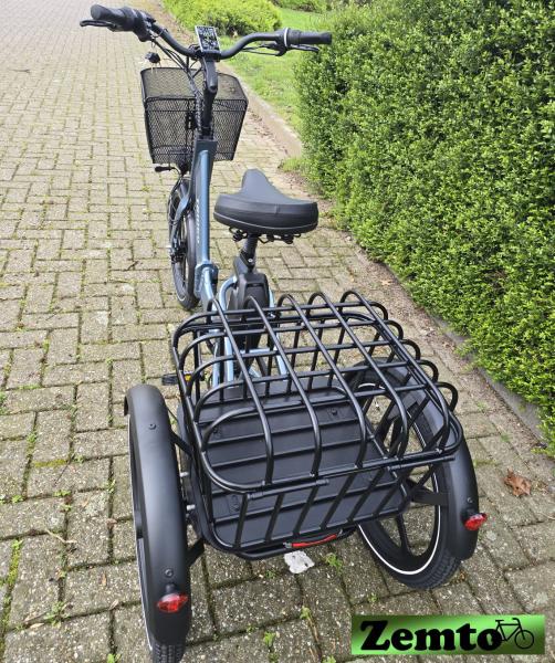 NEU: Elektro Dreirad Mini Zemto Triogo Lux, 20 Zoll grau-blau, schmal