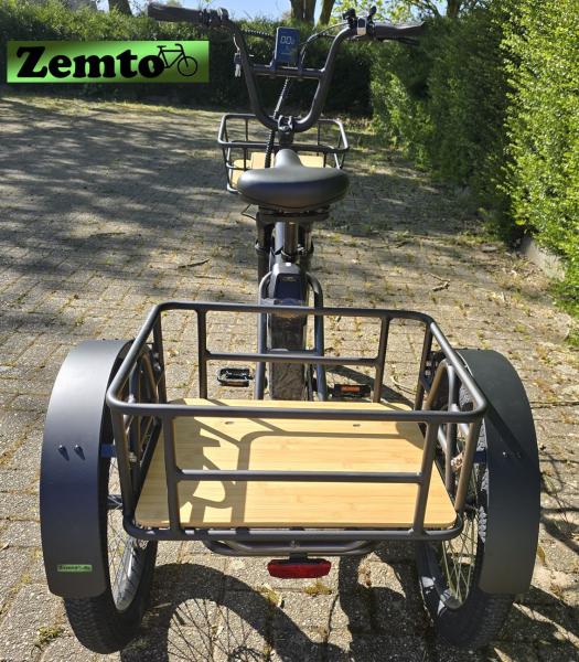 Elektro Dreirad Zemto-Mover T1, 720 WH, Mittelmotor dunkel Silber Sondermodel