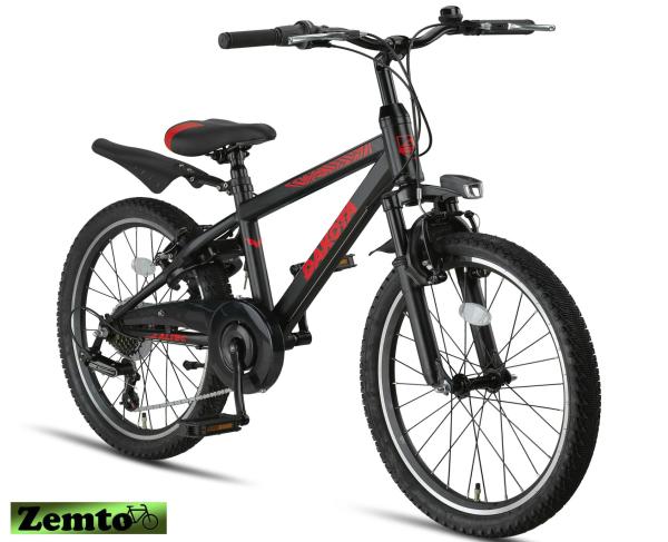 MTB Jungen Fahrrad Dakota 22 Zoll, 7 Gang  schwarz-rot