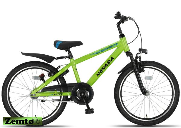 MTB Jungen Fahrrad Nevada 22 Zoll, Neon grün