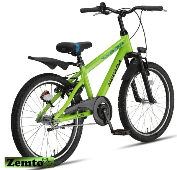 MTB Jungen Fahrrad Nevada 22 Zoll, Neon grün