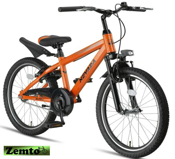 MTB Jungen Fahrrad Nevada 22 Zoll, Neon Orange