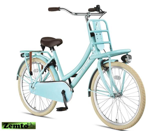 Altec Urban Mädchenrad Transportfahrrad blau 24 Zoll