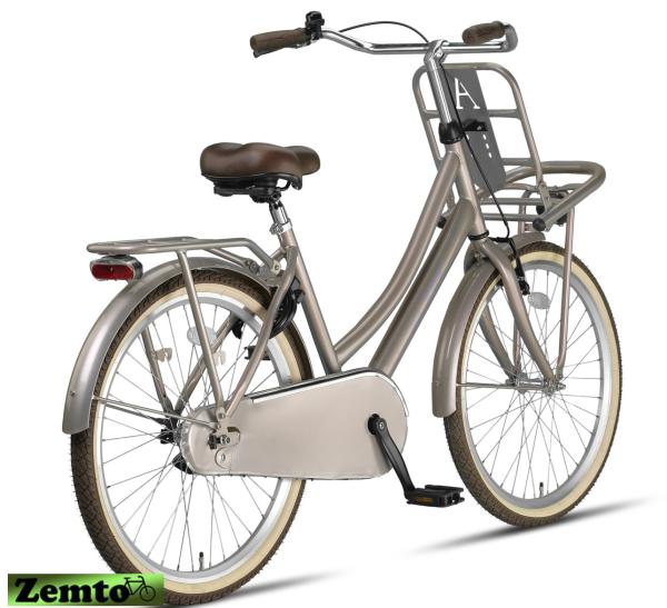 Altec Urban Mädchenrad Transportfahrrad hell blau 24 Zoll Old-Sand