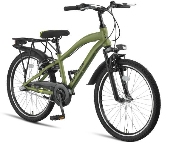 Jungen Fahrrad Attack 24 Zoll, 3 Gang, Army grün