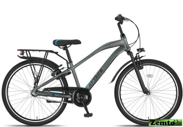 Jungen Fahrrad Attack 26 Zoll, 3 Gang, Antracied