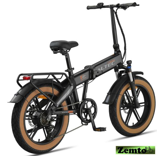 Faltrad Elektrofahrrad Cross 7 Gang, 468 WH, schwarz