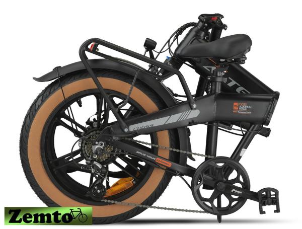 Faltrad Elektrofahrrad Cross 7 Gang, 468 WH, schwarz