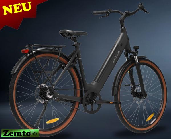 Damen E-Bike 53 cm, Altec Cento mit Riemenantrieb, 28 Zoll, 7 Gang,  schwarz