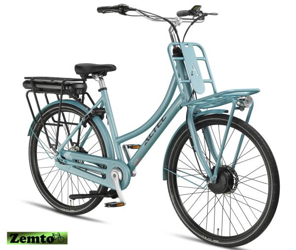 Damen Elektrofahrrad Kratos, Hydr.Scheiben, 7 Gang, Bremsen, 53 cm, Steel blau-grau