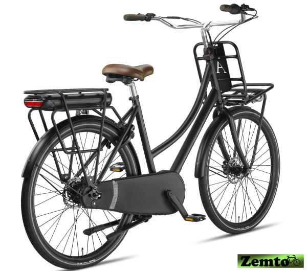 Damen Elektrofahrrad Troja, Hydr. Scheiben, 7 Gang, Bremsen, 53 cm, schwarz-matt