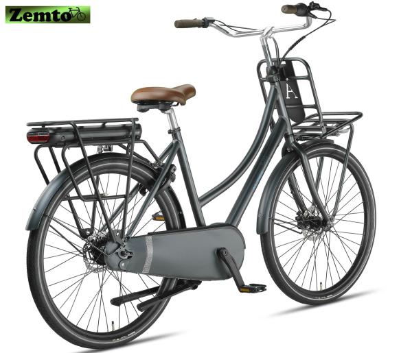 Damen Elektrofahrrad Troja, Hydr. Scheiben, 7 Gang, Bremsen, 53 cm, Antracied