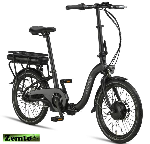 Altec Klapprad Elektrofahrrad 6 Gang 20 Zoll 468 WH schwarz