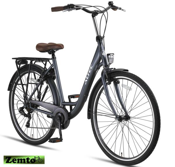 Altec Metro 28 Zoll Damenfahrrad 7 Gang 52 cm Smoke grau