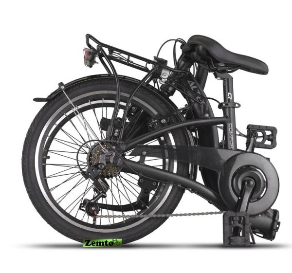 Faltrad Altec Comfort Tiefeinstieg schwarz 6 Gang