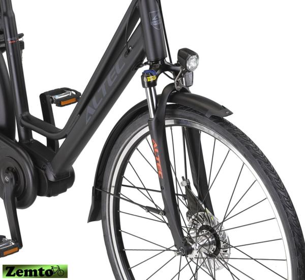 Damen E-Bike 53 cm, Altec Delta Mittelmotor, 28 Zoll, 7 Gang, , 518 WH, matt schwarz