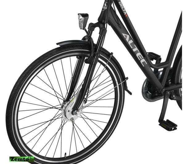 Altec Omega Plus 28 Zoll Damenfahrrad 57 cm Schwarz 7 Gang