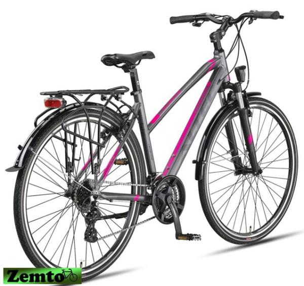 Damen Trekking Bike Legarda 24 Gang 49 cm Antracied-Pink
