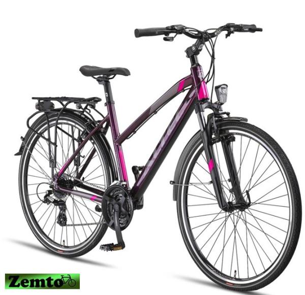 Damen Trekking Bike Legarda 24 Gang 49 cm, Hydr. Bremsen Purpel-Pink