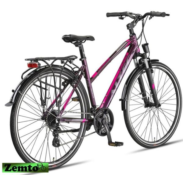 Damen Trekking Bike Legarda 24 Gang 49 cm, Hydr. Bremsen Purpel-Pink