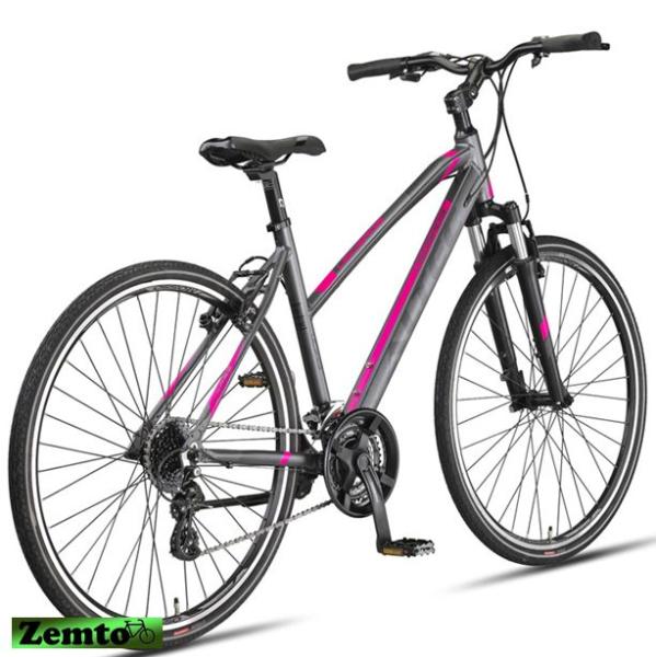 Damen Trekking Sport Bike Legarda 24 Gang 49 cm Antracied-Pink