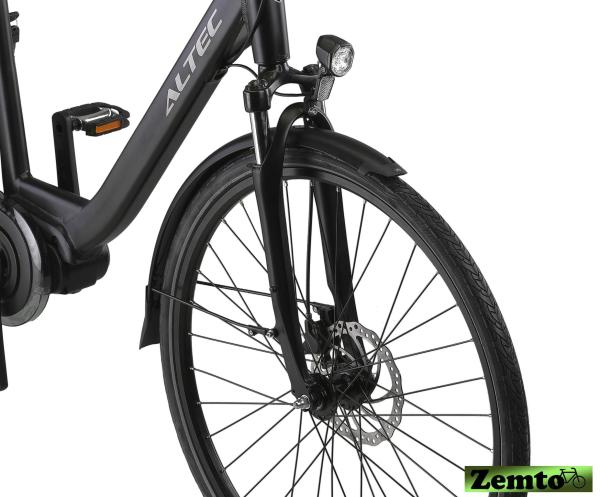 ANGEBOT: Damen E-Bike Altec Montana 47 cm Mittelmotor, 28 Zoll, 7 Gang, 80 NM schwarz