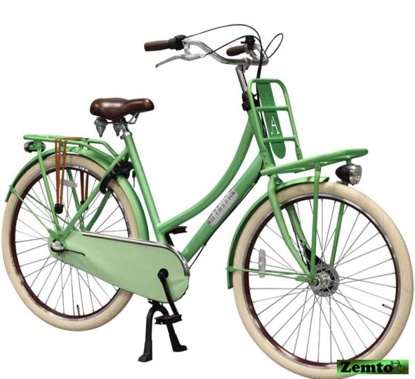 Hollandrad Retro Damen 28 Zoll Transportfahrrad 57 cm Ghost grün 3 Gang