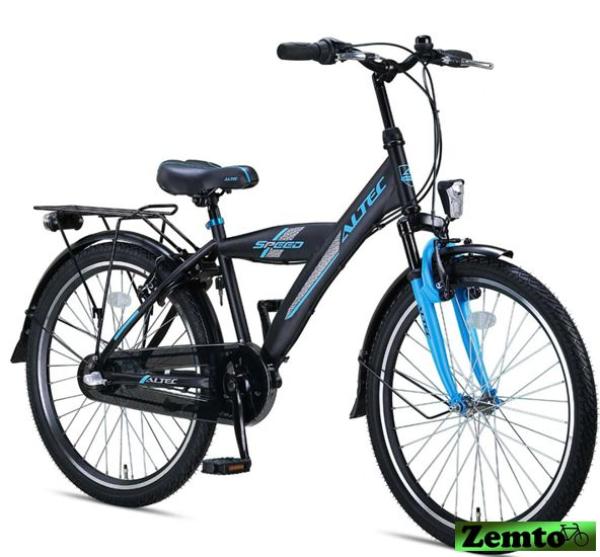 Jungenrad Speed 3 Gang schwarz-blau 24 Zoll