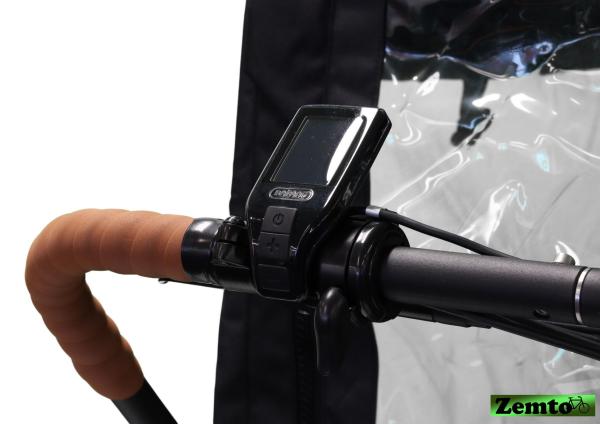 Elektro-Transportfahrrad Xcient mit Mittelmotor und Riemenantrieb blau