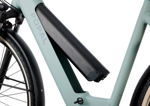 Damen Elektrofahrrad 53 cm, Novel, Shimano Mittelmotor,  Mineral-Grün