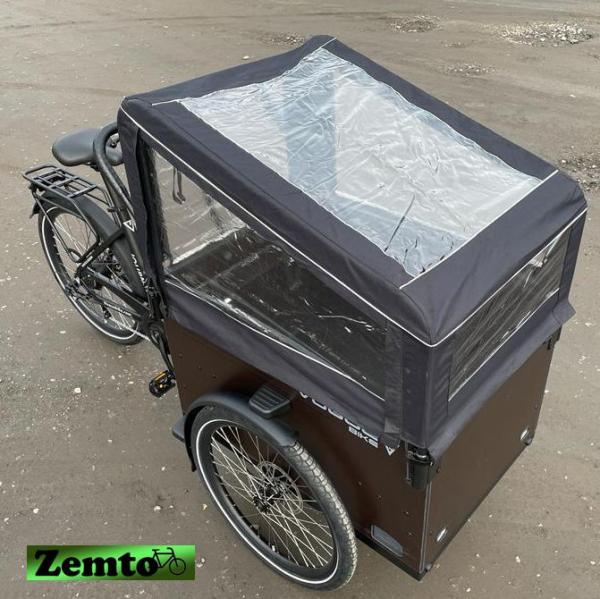 Elektro Transportfahrrad / Bakfiets Vogue Jorney 7 Gang Schwarz-Braun