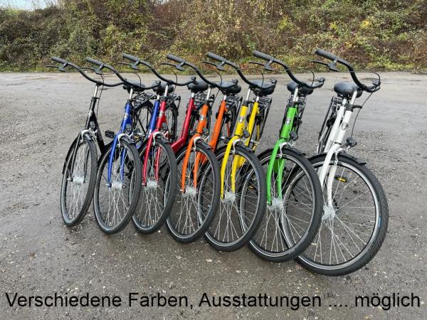 Sehr starkes Hollandrad 26/28 Zoll "Burgers", Leihfahrrad, Firmenfahrrad blau