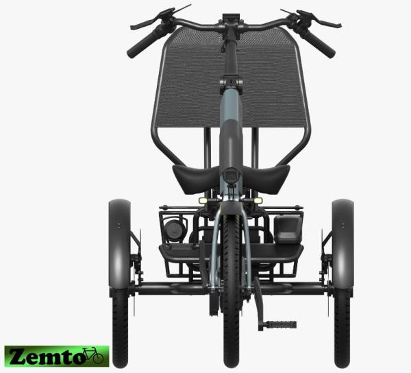 NEU: Elektro Dreirad Zemto-UM-CHILL , 672 WH, 80 NM - Mittelmotor, Weinrot