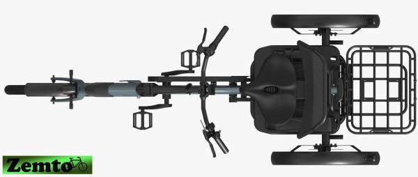 NEU: Elektro Dreirad Zemto-UM-CHILL , 672 WH, 80 NM - Mittelmotor, Weinrot