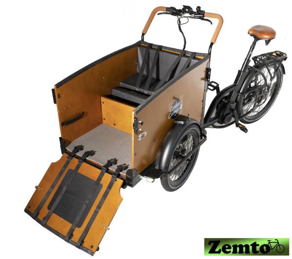 Extrem kräftiges Elektro-Transportfahrrad F1 Enviolo mit 120 NM & Türchen