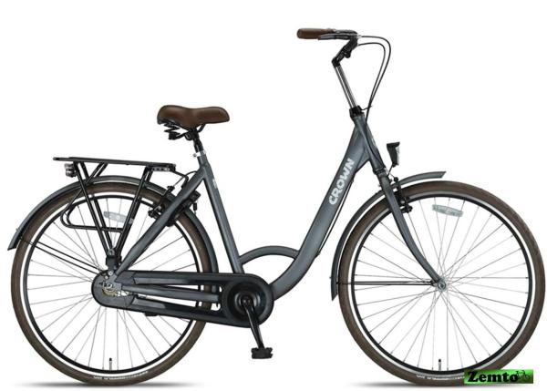 Damen Hollandrad Crown 28 Zoll, sehr schicker stabiler Rahmen, grau , 53 cm