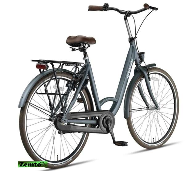 Damen Hollandrad Crown 28 Zoll, sehr schicker stabiler Rahmen, grau , 53 cm