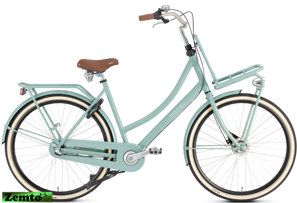 Damen Hollandrad Daily Dutch Prestige 3 Gang 28 Zoll Mineral-grün 47 cm