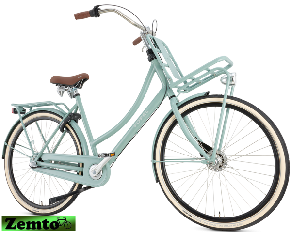 Damen Hollandrad Daily Dutch Prestige 3 Gang 28 Zoll Mineral-grün 59 cm