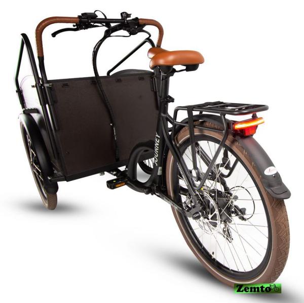 Elektro Transportfahrrad / Bakfiets Vogue Jorney 7 Gang Schwarz-Braun